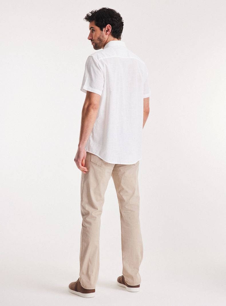 Camisa Algodón Manga Corta Button Down-5