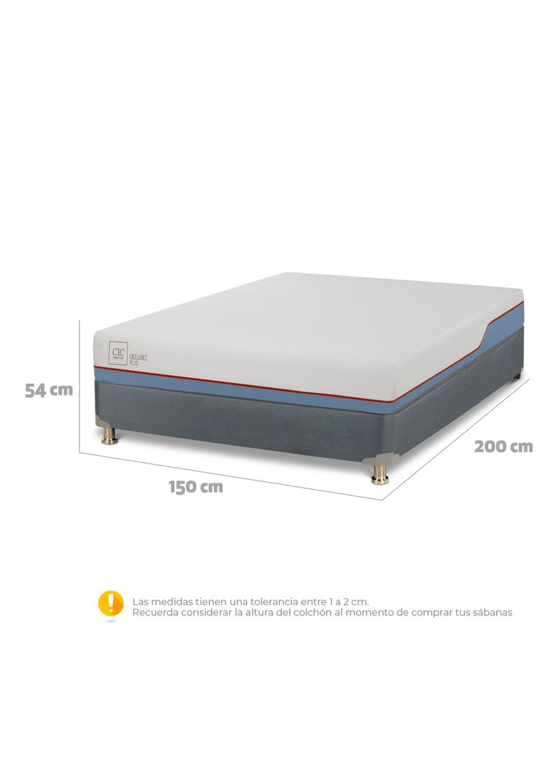 Box Americano 2 Plazas Excellence Plus + Almohada-1