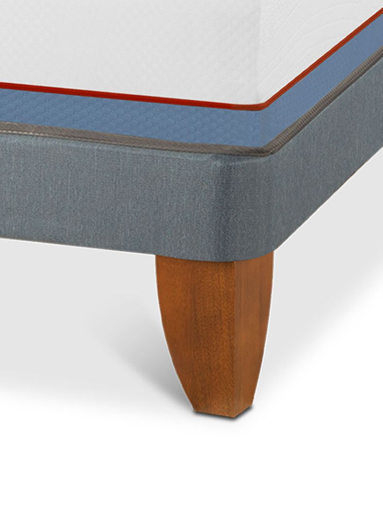 Cama Europea Excellence Plus 2 Plazas Base Normal + Set Muebles Ares-3