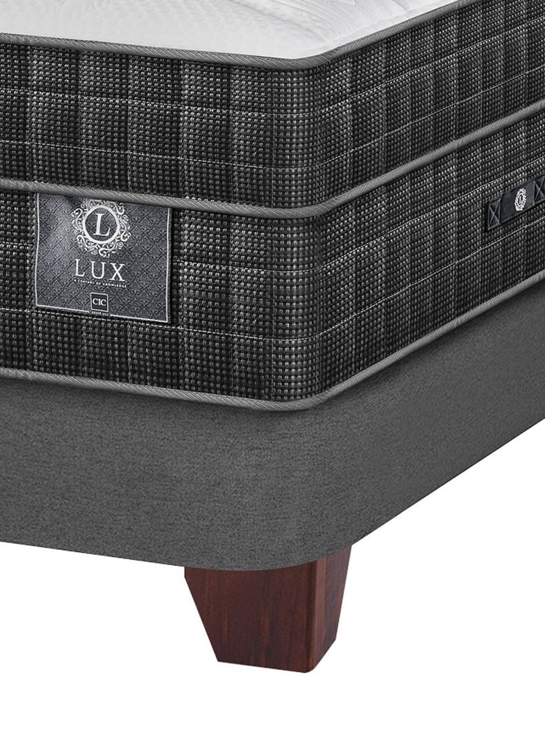 Cama Europea Lux 2 Plazas Base Dividida Base Baja-2