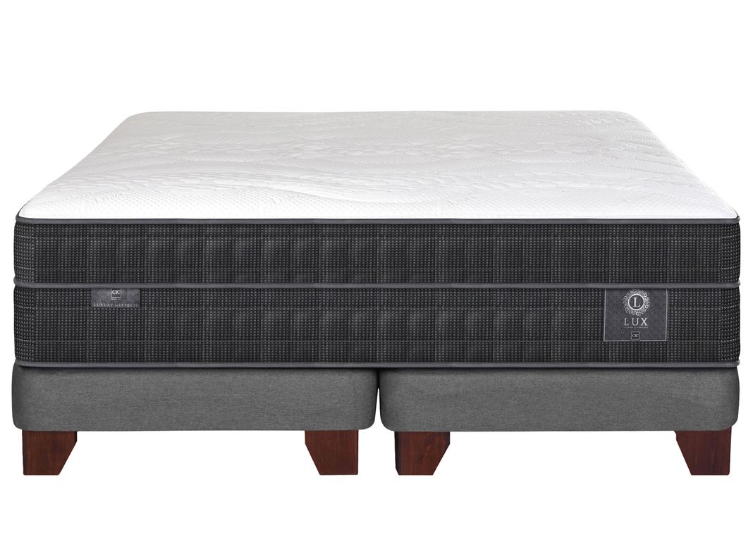 Cama Europea Lux 2 Plazas Base Dividida Base Baja-0