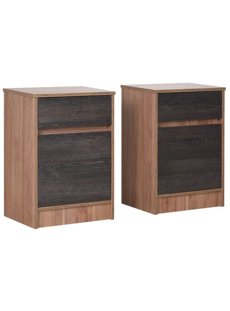 Set Muebles Espresso: Respaldo 2 Plazas + Veladores-4