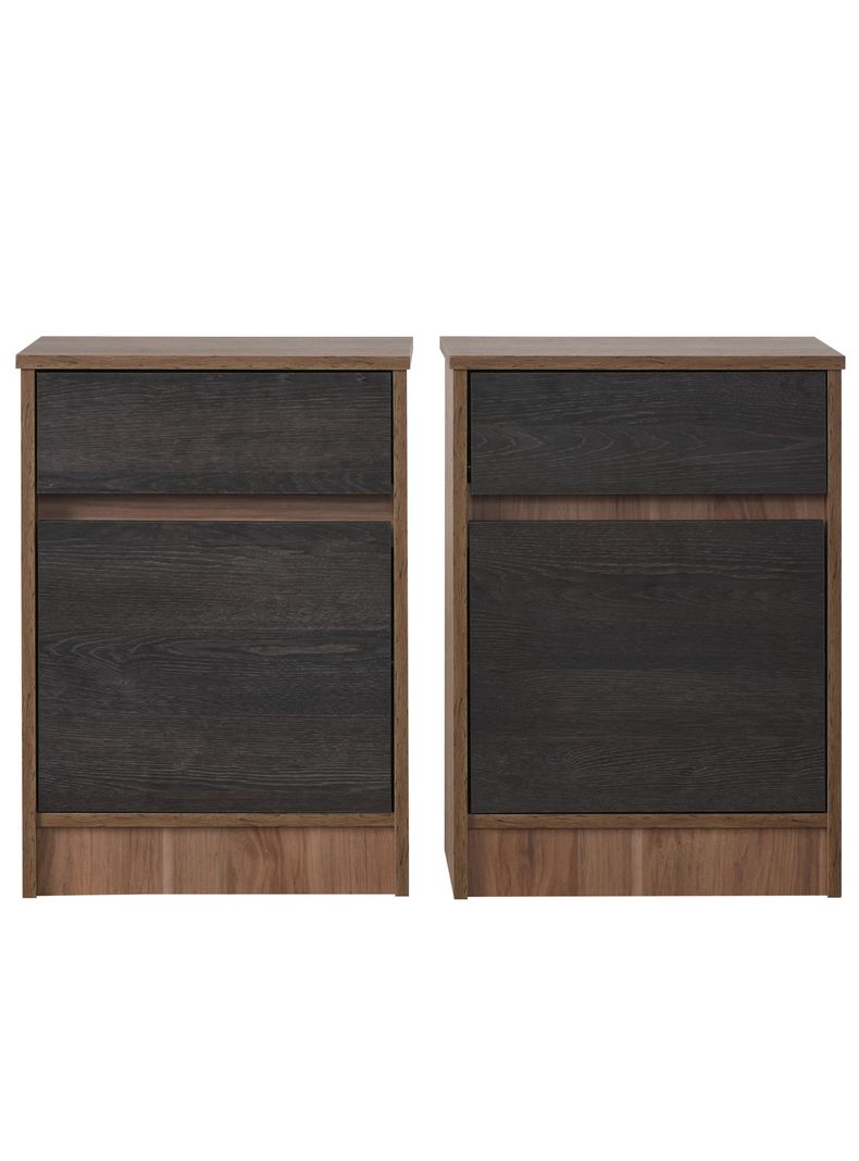 Set Muebles Espresso: Respaldo King + Veladores-3