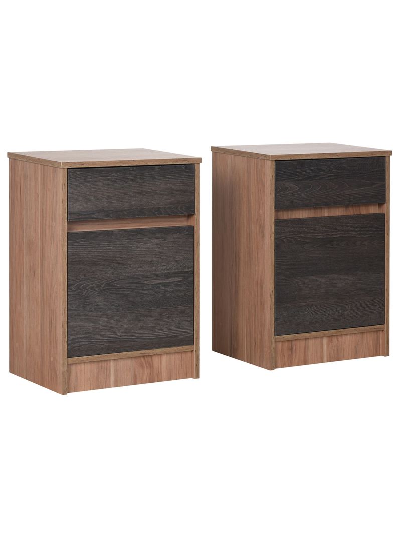 Set Muebles Espresso: Respaldo King + Veladores-4