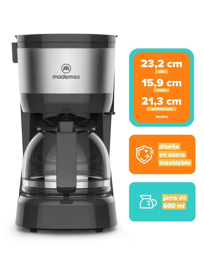 Cafetera de Filtro 600 ml MCM10 Negro-1