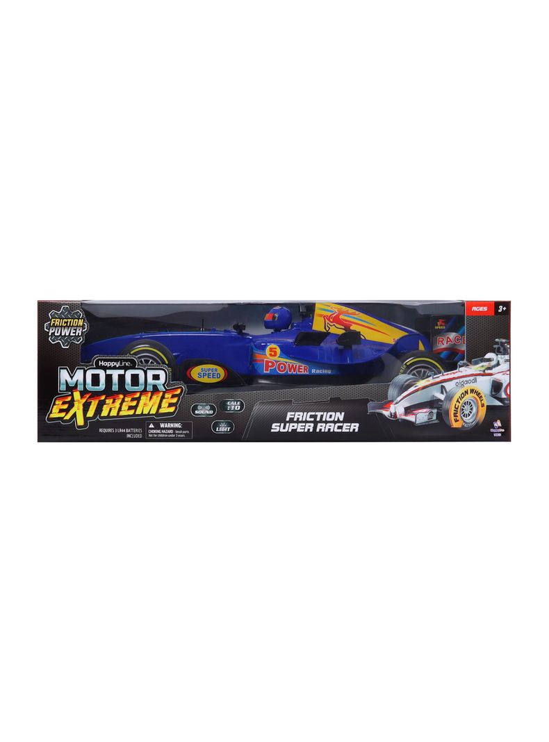 Auto a Batería F1 Friccion 1:10 Luz Sonido Try Me Azul