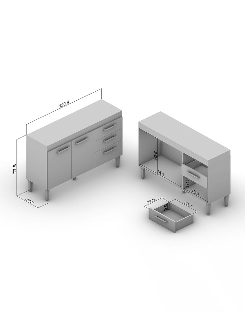 Mueble Base New Opie 120 cm-1