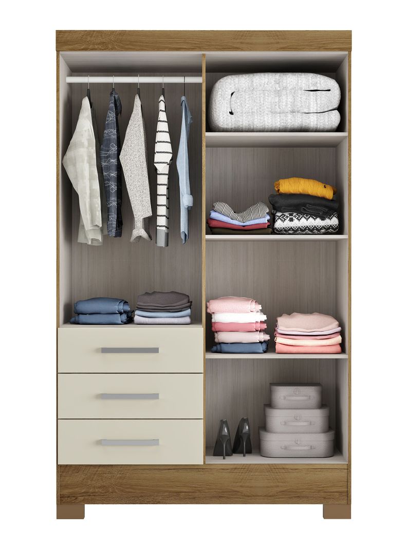 Closet Itapema Nature Blanco Crema 4P3C-3