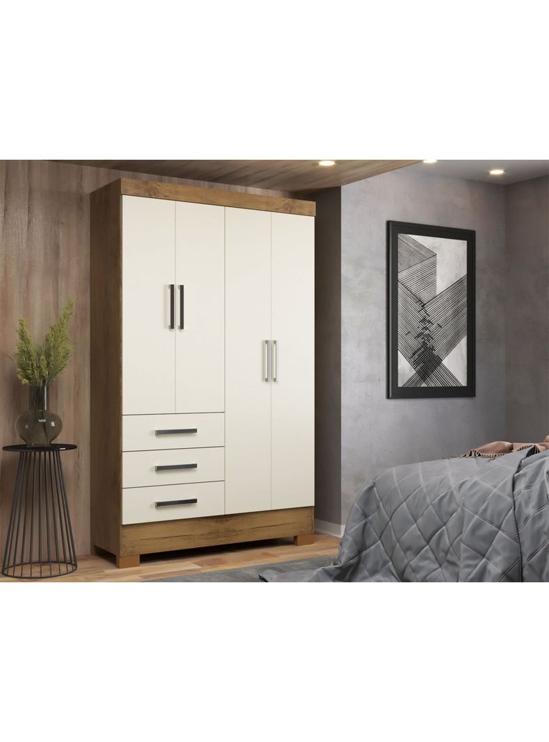 Closet Itapema Nature Blanco Crema 4P3C-4