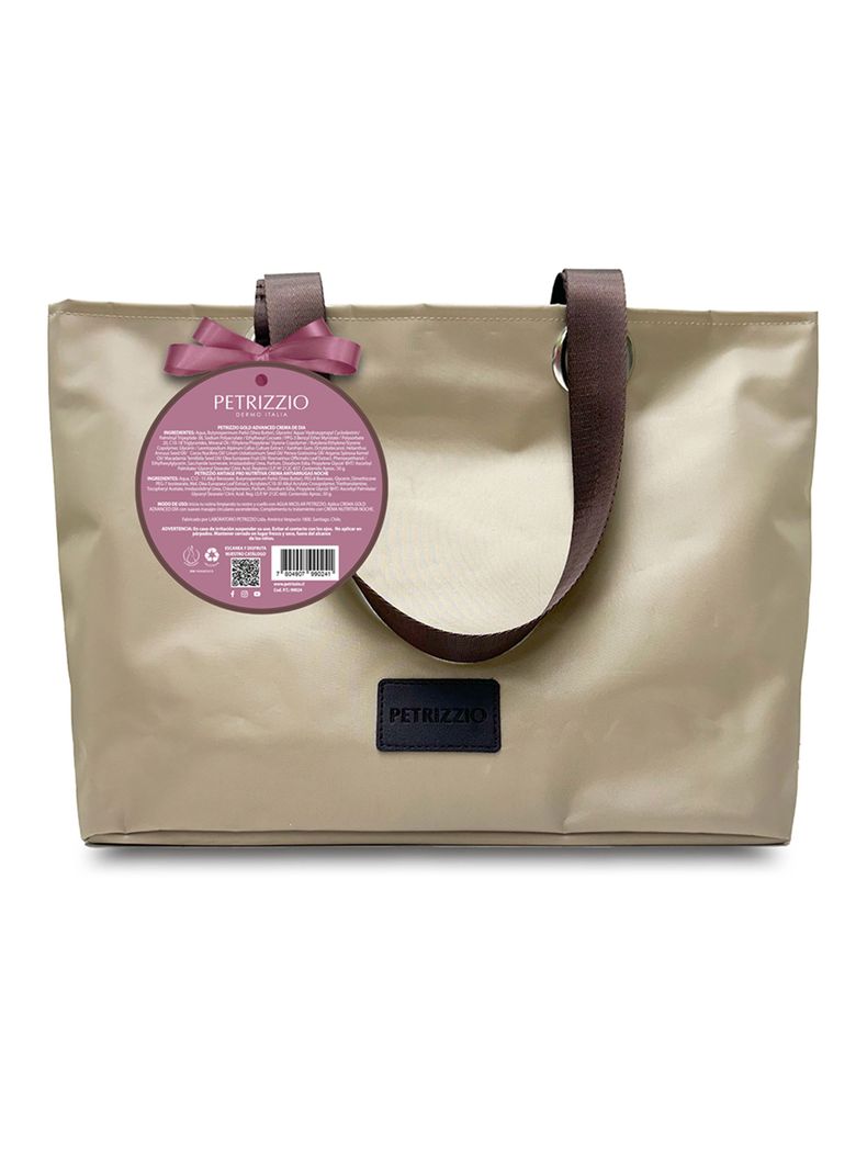Cartera + Set de Cremas Antiedad Gold Advanced +60-2