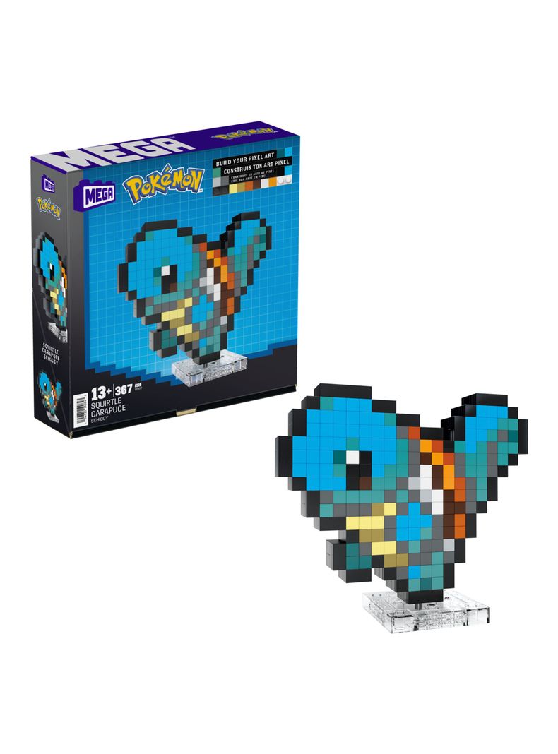 Set de Construcción Pokémon Squirtle Pixel Art