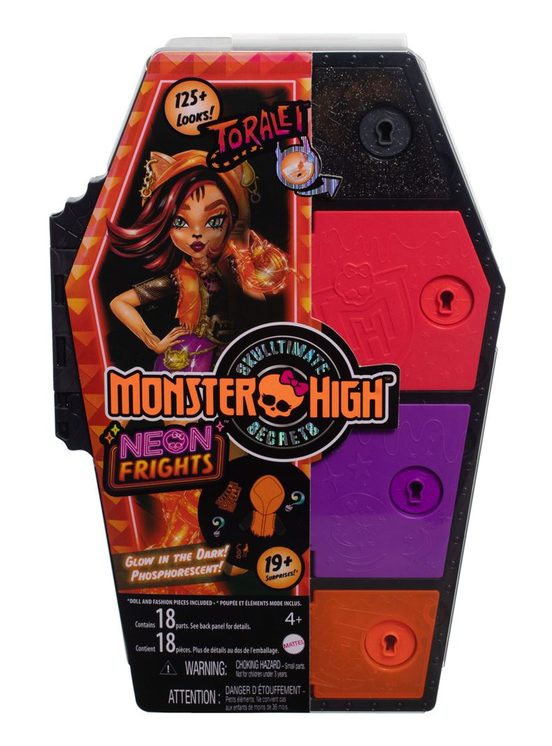 Muñeca Toralei Skulltimates Secrets Sustos Neón-3