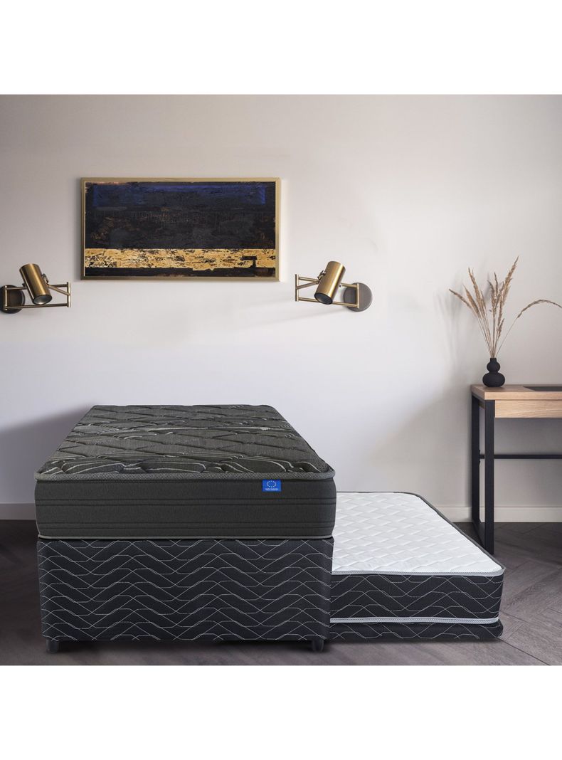 Diván Black 1.5 Plazas + Respaldo Royal-4