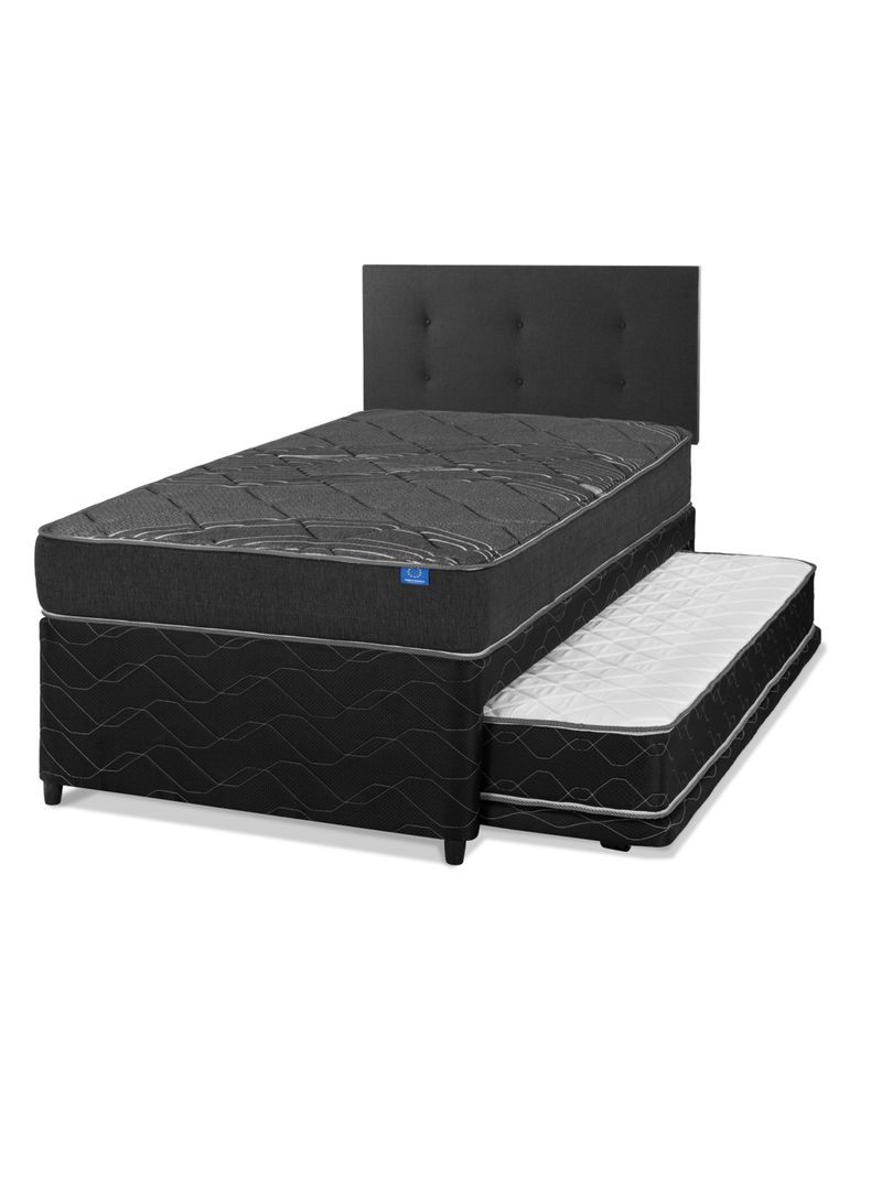 Diván Black 1.5 Plazas + Respaldo Royal-0