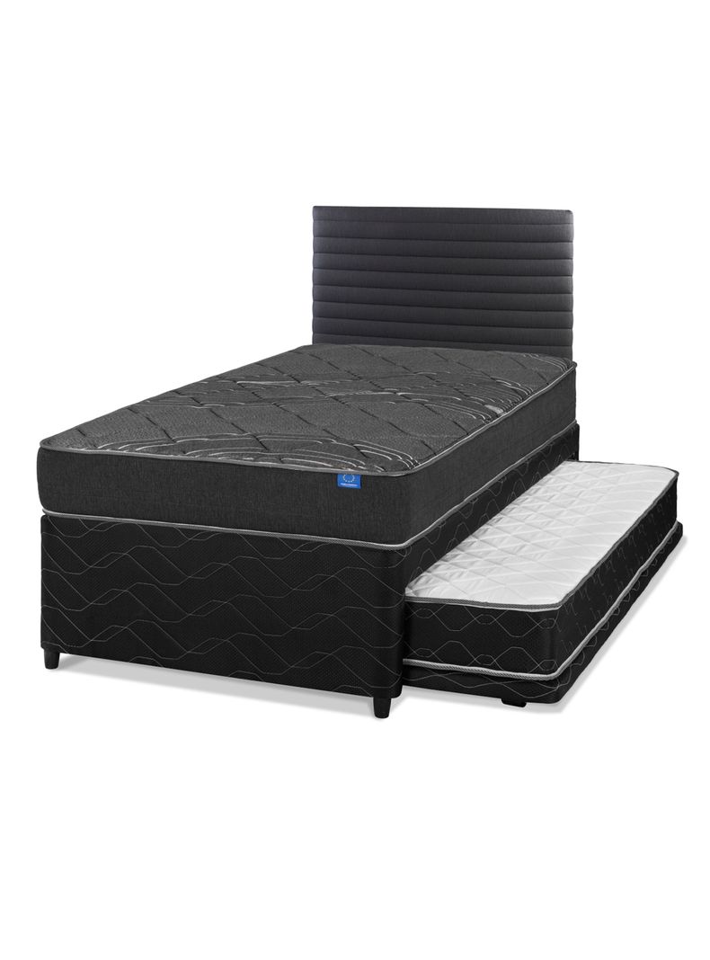 Diván Black 1.5 Plazas + Respaldo Modern-0