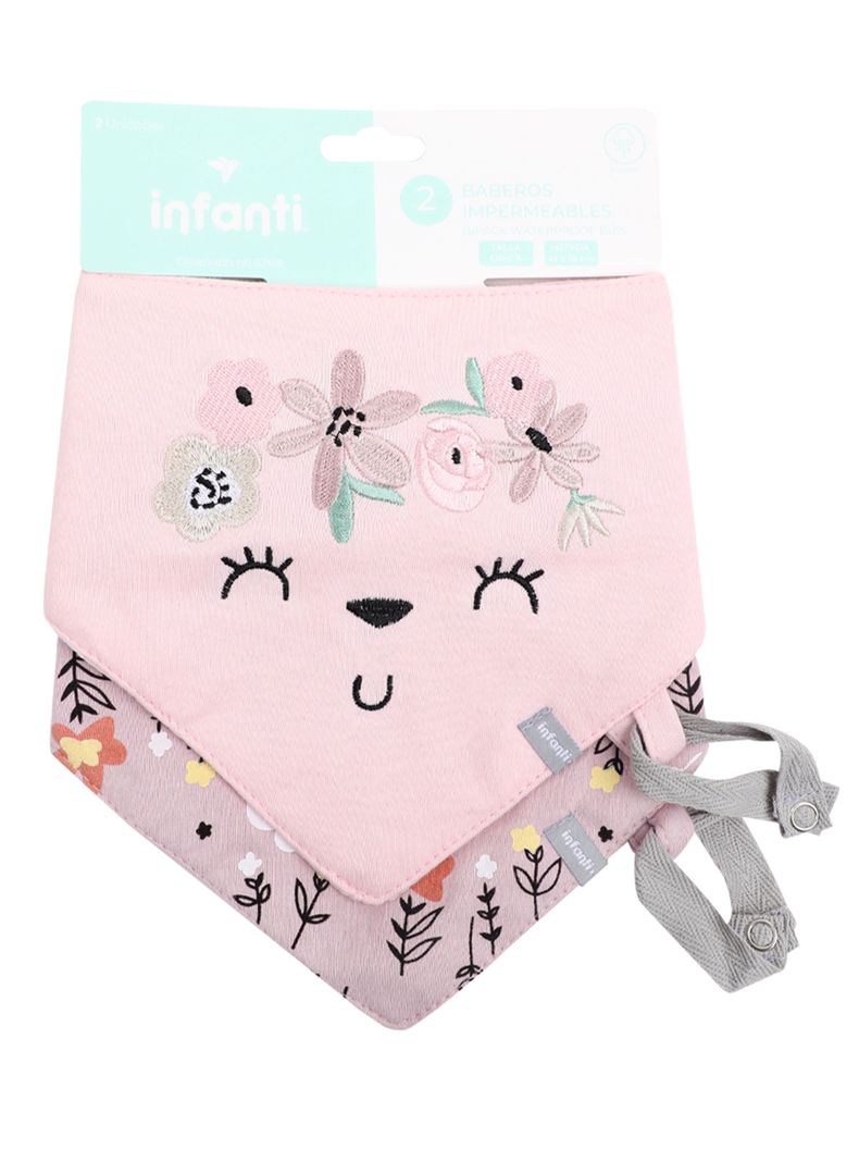 Bipack Baberos Impermeable Flowers-0