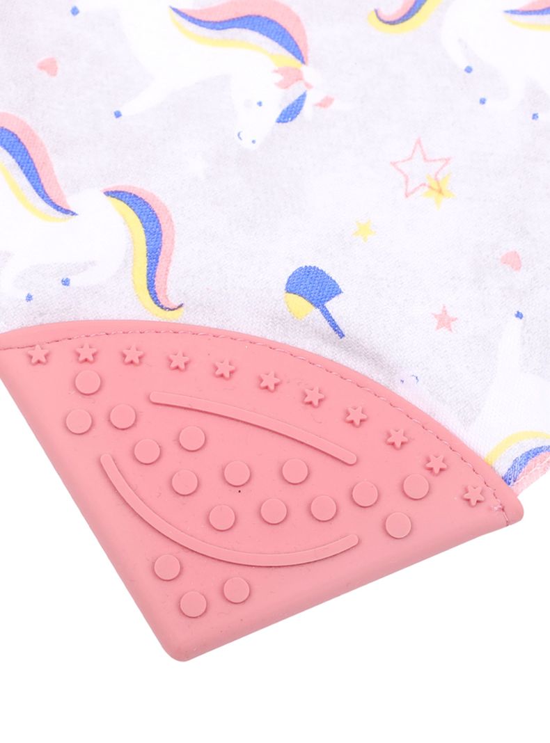 Babero Con Mordedor Impermeable Unicornio-2