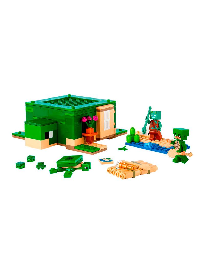Bloques Minecraft La Casa-Tortuga de la Playa 234 Piezas-1