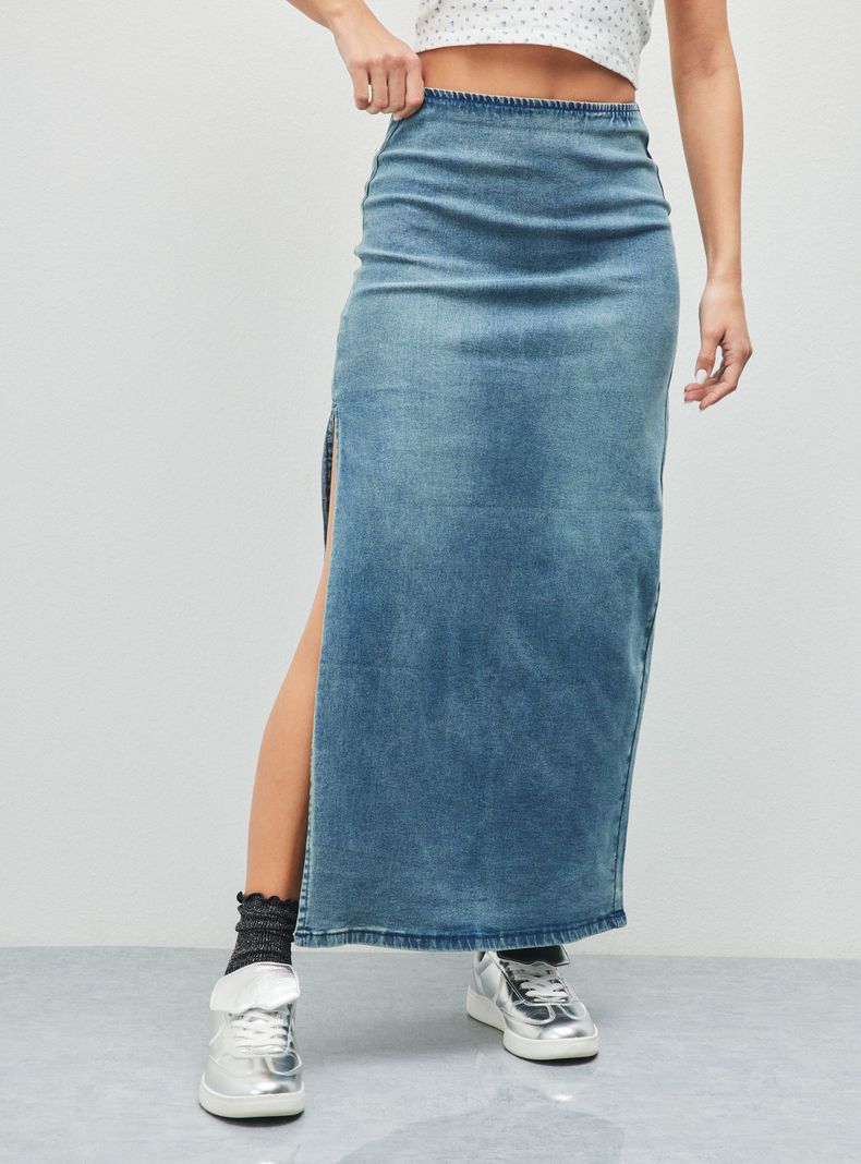 Falda Tela Spandex Ajustada-0
