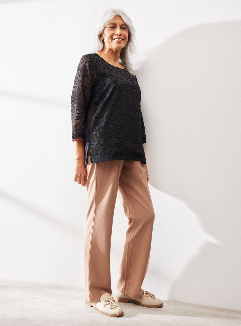 Polera Jacquard con Forro-4