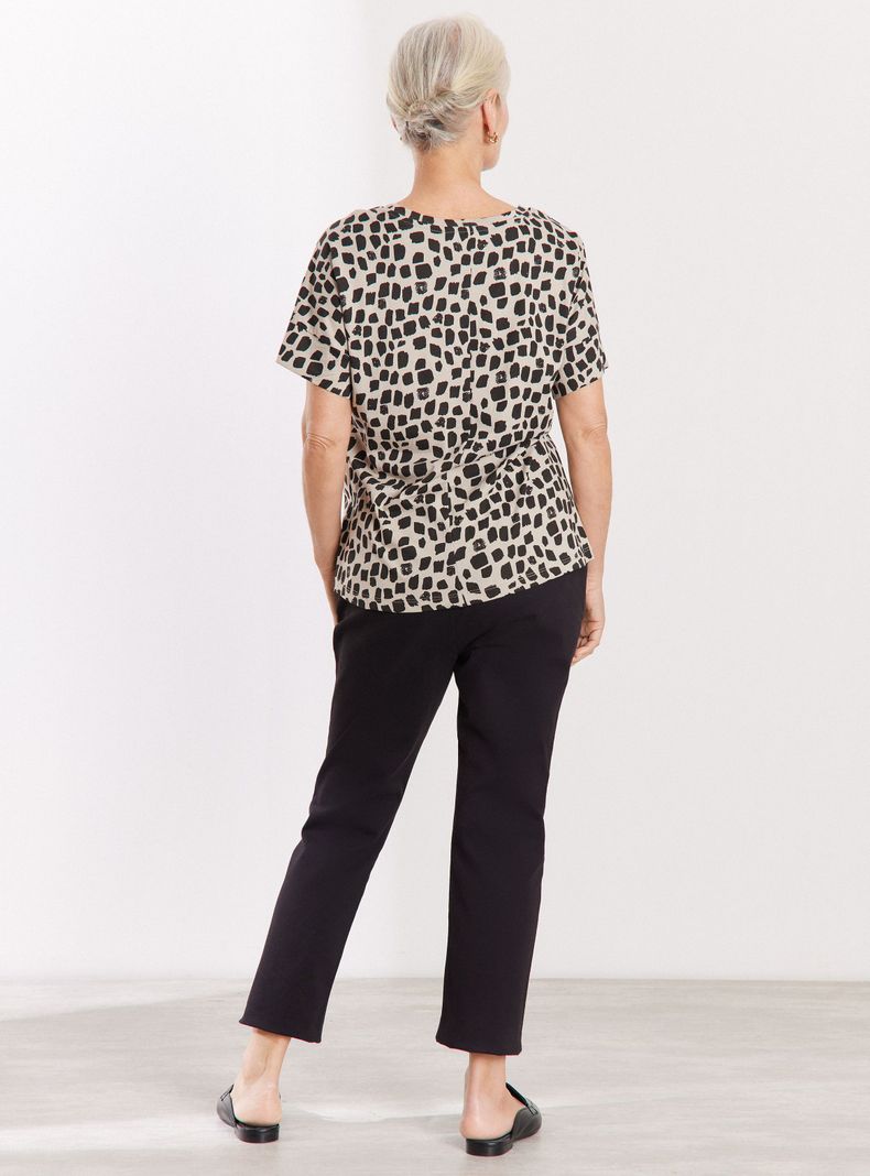 Polera Estampada Manga Kimono-5