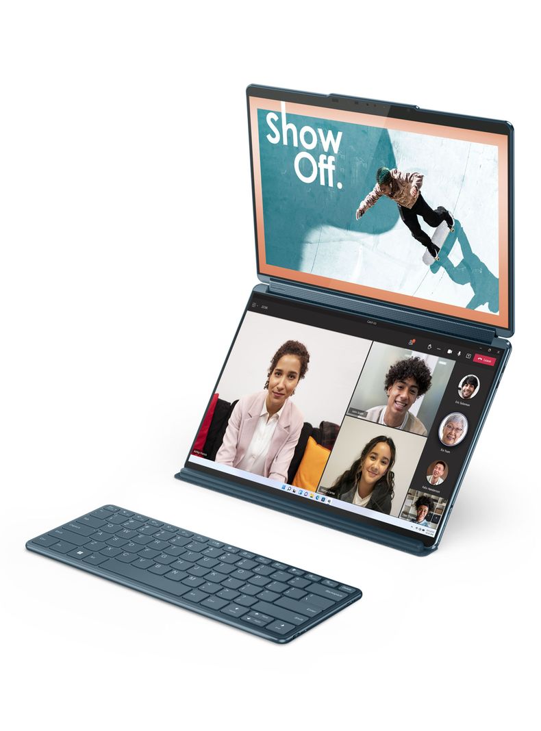 Notebook Yoga Book 9i 2en1 Intel Core Ultra 7 32GB RAM 1TB SSD 2x13.3" OLED Táctil + Lápiz + Teclado-6