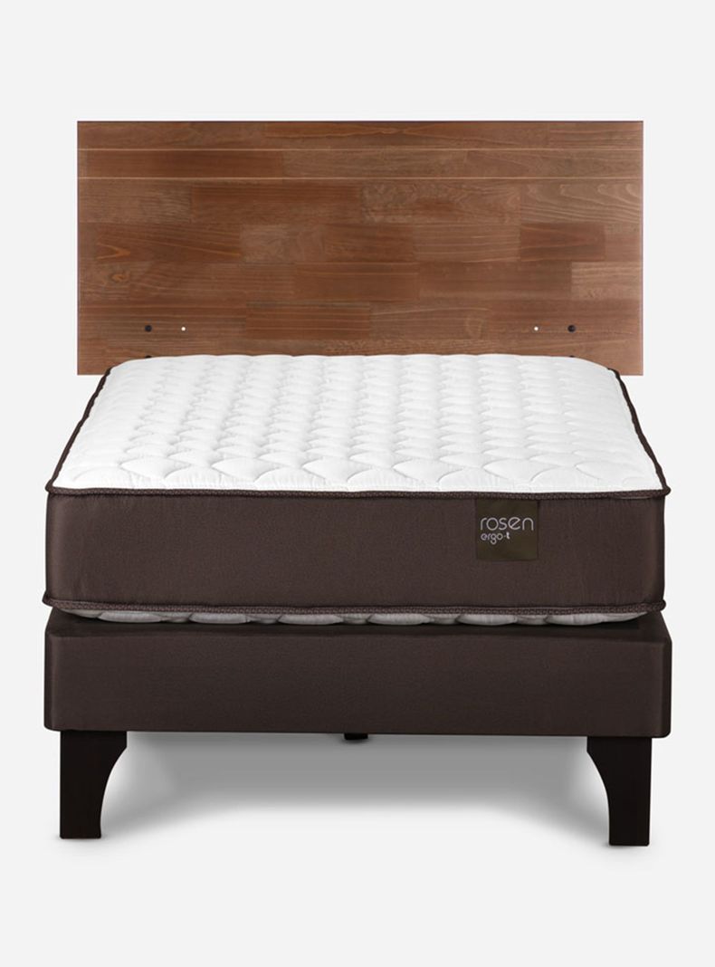 Cama Europea Ergo T 1 Plaza + Respaldo Tabor Café Taffy-1