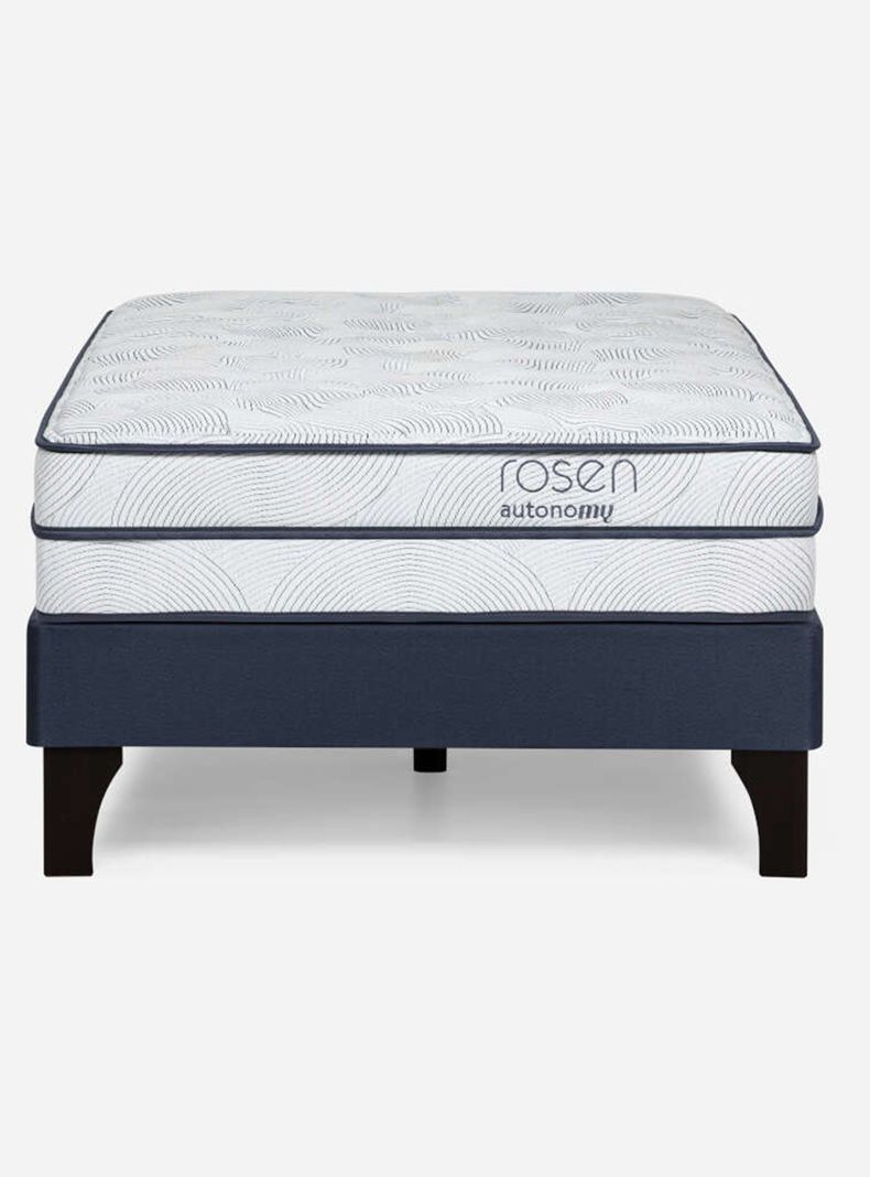 Cama Europea Autonomy Sky 1.5 Plazas Patas de Madera-1