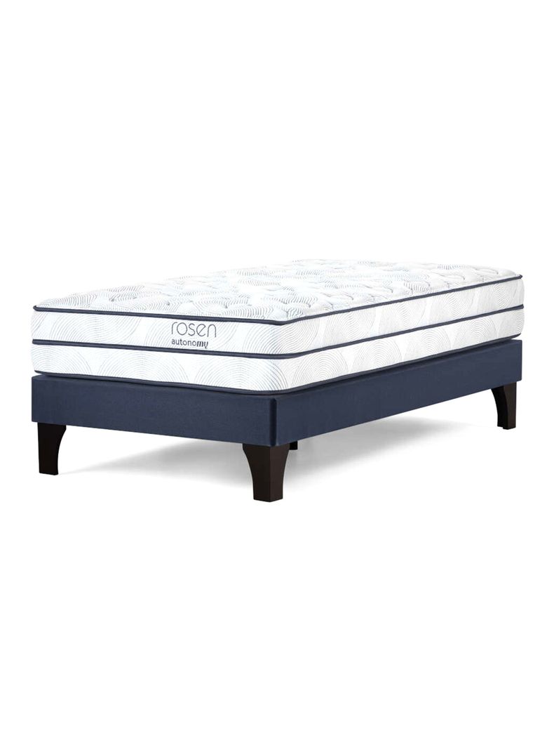 Cama Europea Autonomy Sky 1.5 Plazas Patas de Madera-0