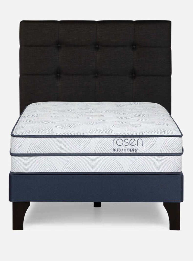 Cama Europea Autonomy Sky 1.5 Plazas + Respaldo Issey-1