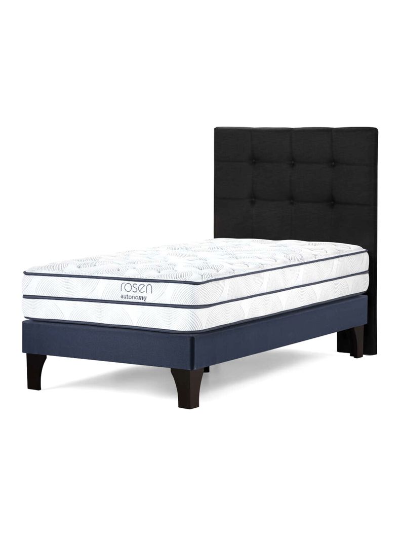 Cama Europea Autonomy Sky 1.5 Plazas + Respaldo Issey-0