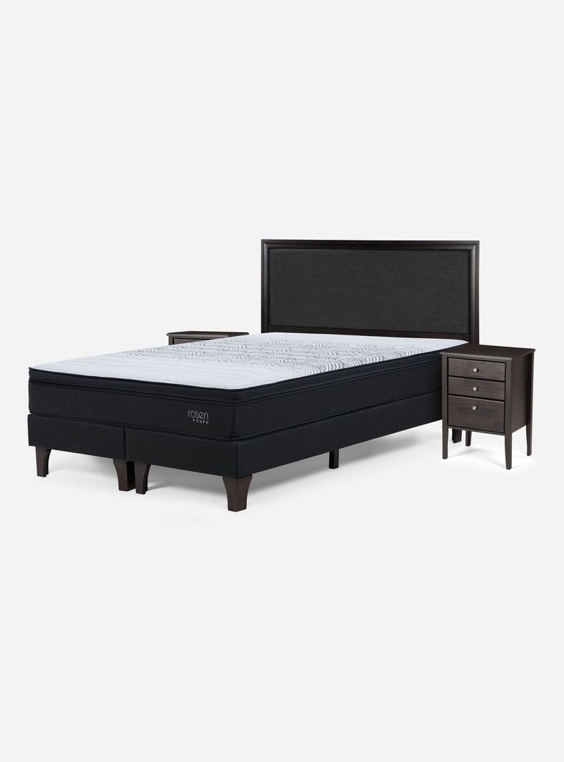 Cama Europea Tempo Súper King + Set de Muebles Nolita Grafito-0