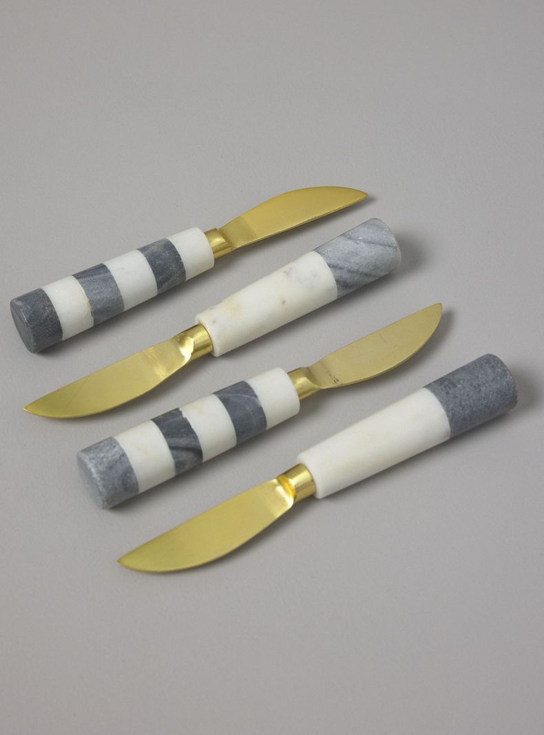 Set 4 Cuchillos Mármol-0