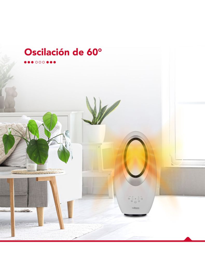Calefactor sin Aspas 2000W Thor Dual Deco Blanco-6