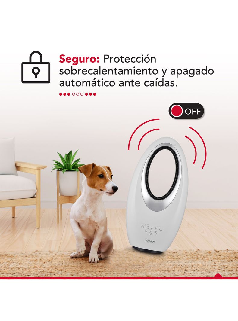 Calefactor sin Aspas 2000W Thor Dual Deco Blanco-7