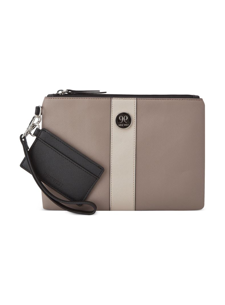 Cartera Sobre de Mano Gris Natalawristletduo-0
