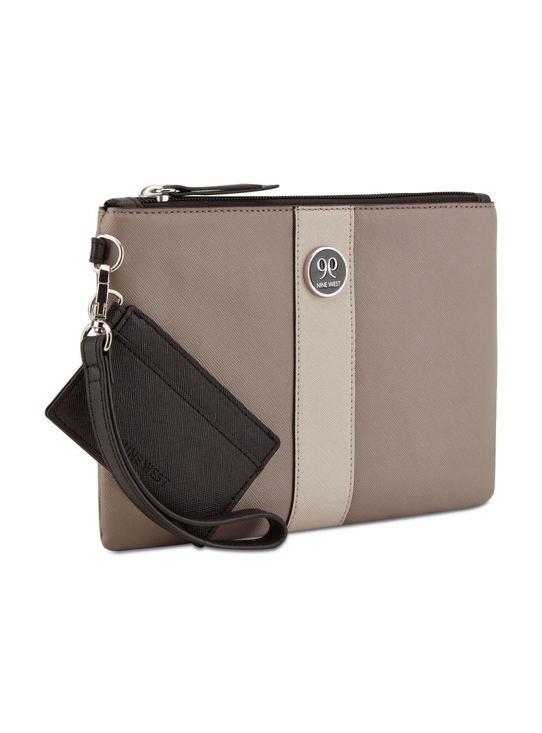 Cartera Sobre de Mano Gris Natalawristletduo-1