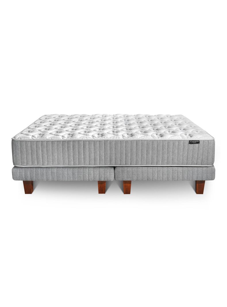 Cama Europea Hybrid Cotton King + Almohada Microfibra-2