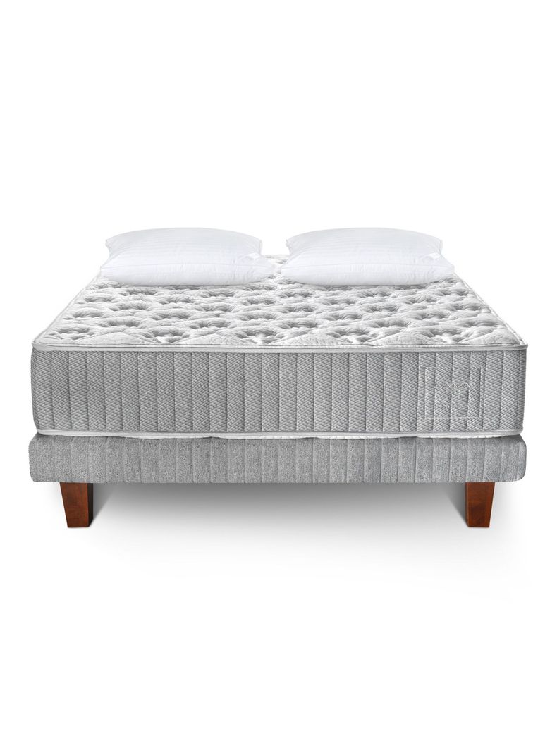 Cama Europea Hybrid Cotton King + Almohada Microfibra-1