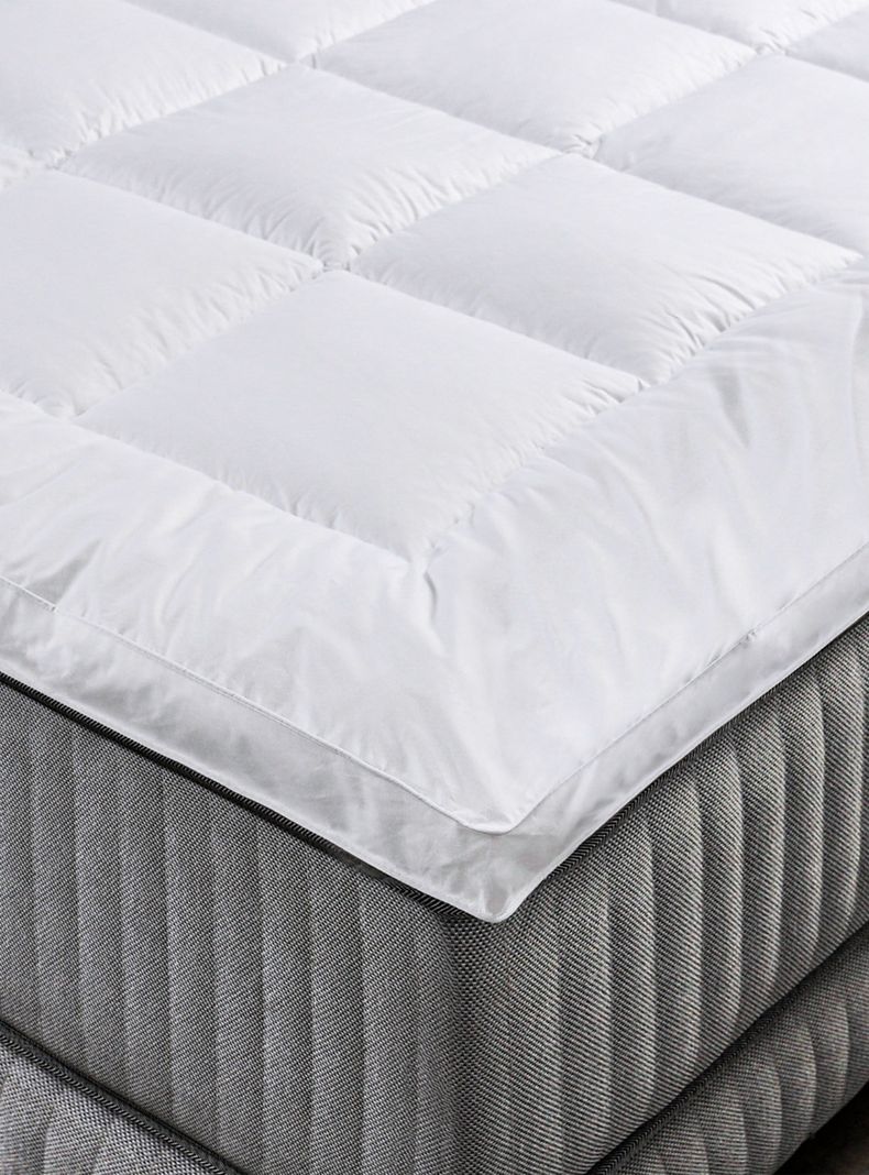 Cama Europea Hybrid Cotton 2 Plazas Base Dividida + Topper + Almohada Down Alternative-5