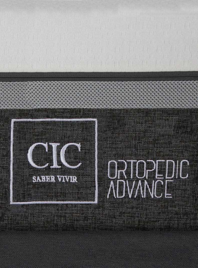 Cama Europea Ortopedic Advance 1.5 Plazas + Respaldo Villarrica Negro-3