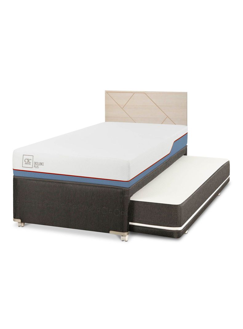 Diván Excellence Plus Black 1.5 Plazas Respaldo Villarrica Alpino-0