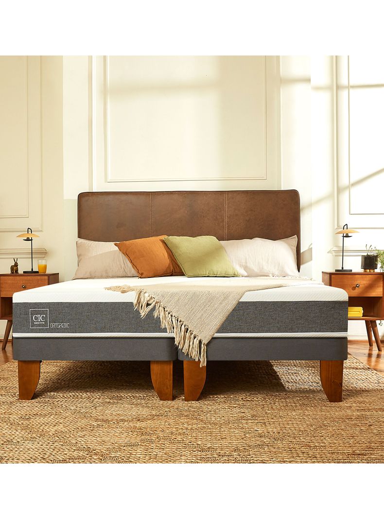 Cama Europea Ortopedic King + Respaldo Villarrica Alpino-7