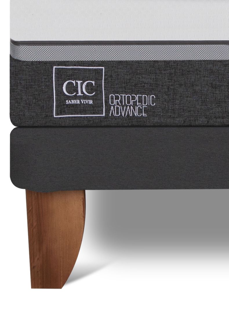 Cama Europea Ortopedic Advance 2 Plazas + Respaldo Villarrica Alpino-5