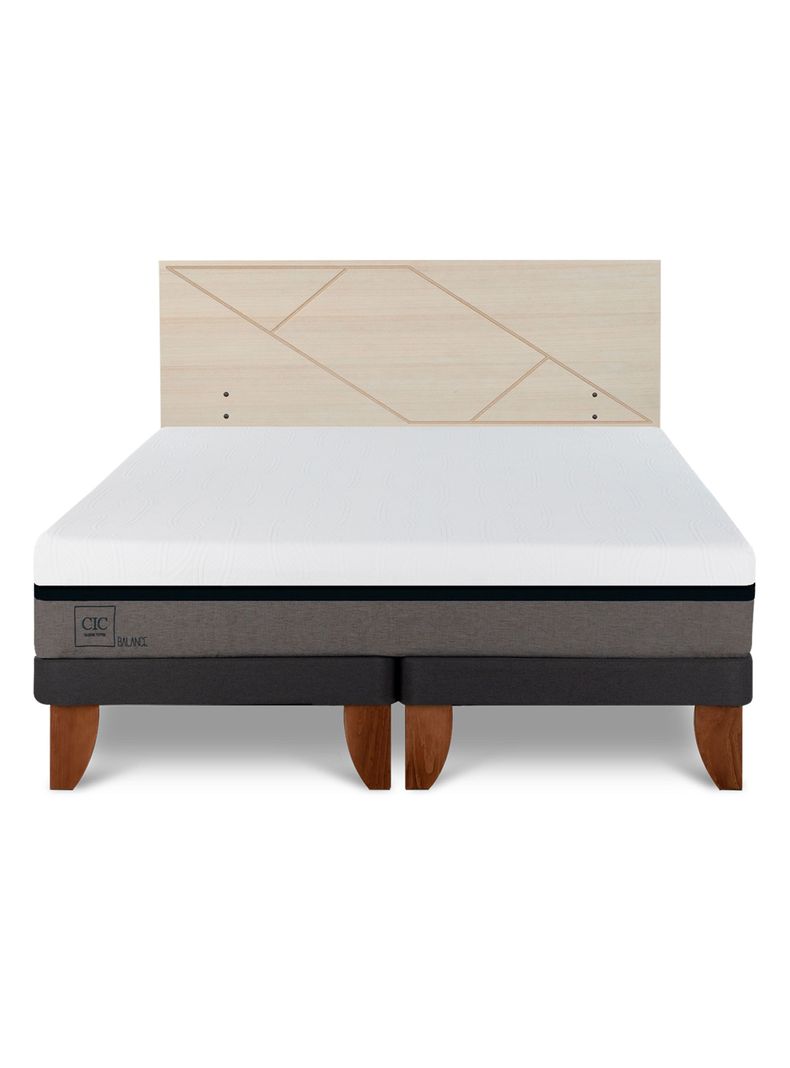Cama Europea Balance King + Respaldo Villarrica Alpino-2