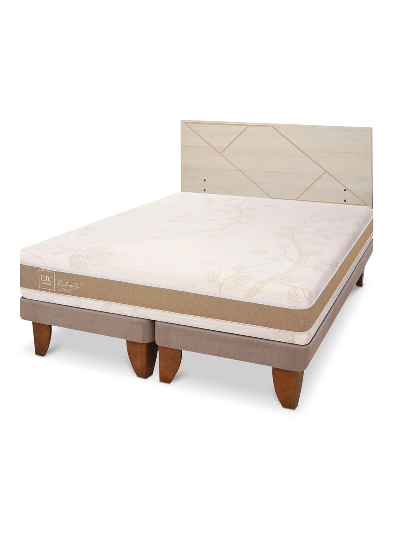Cama Europea Rilassati Infinity King + Respaldo Villarrica Alpino-0