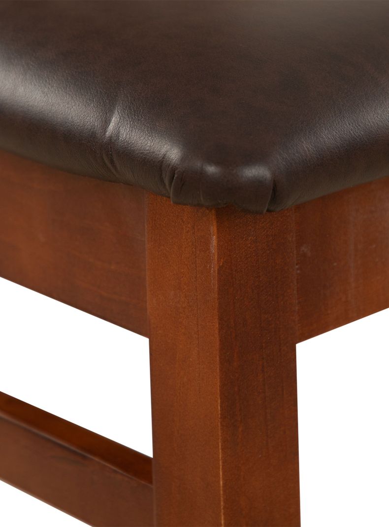 Juego Comedor Ñuble + 4 Sillas Caramelo Pu Chocolate-4