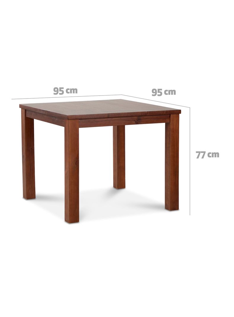 Juego Comedor Ñuble + 4 Sillas Caramelo Pu Chocolate-1