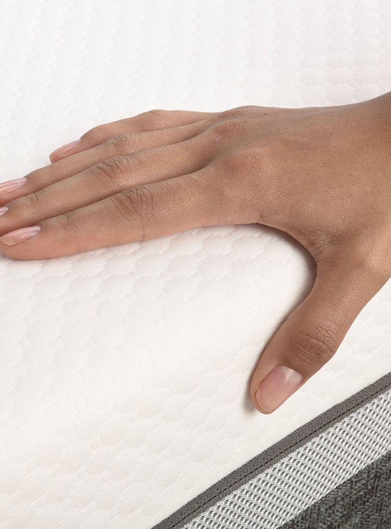 Cama Europea Ortopedic Advance 2 Plazas Base Dividida + Respaldo Villarrica Mostaza-6