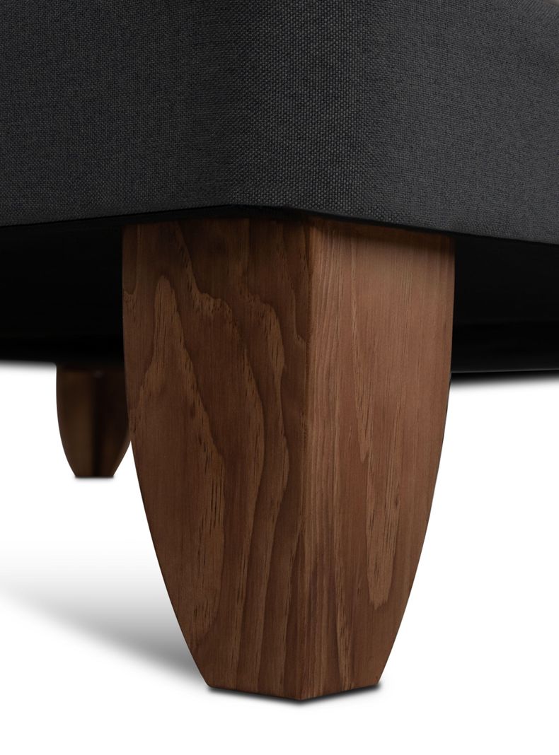 Cama Europea Ortopedic 2 Plazas Base Dividida + Respaldo Múnich Negro-5